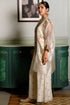 Parhez Gold Embroidered Tunic With Bustier And Palazzo